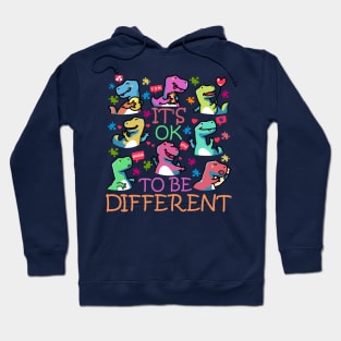 Autism Dino and Awareness for Autistic Spectrum T-rex Lover Hoodie